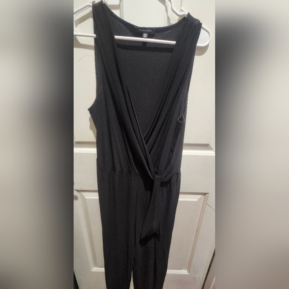 Black Sleeveless Tahari Jumpsuit